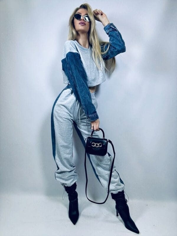 KOMPLET DRESOWY DENIM