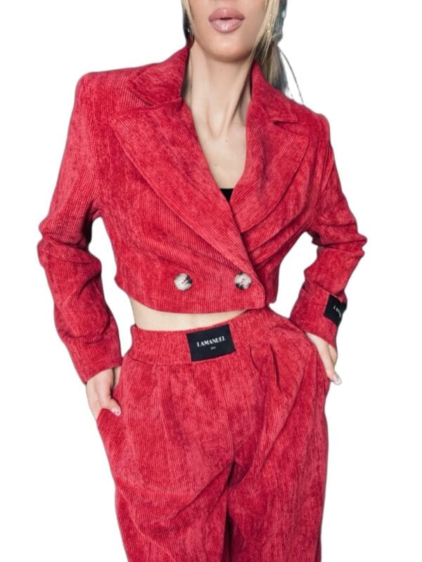 KOMPLET LAMANUEL 2W1 SZTRUKSOWY BORDO WINO