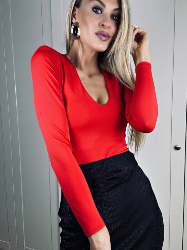 Body czerwone święta sylwester elastyczne