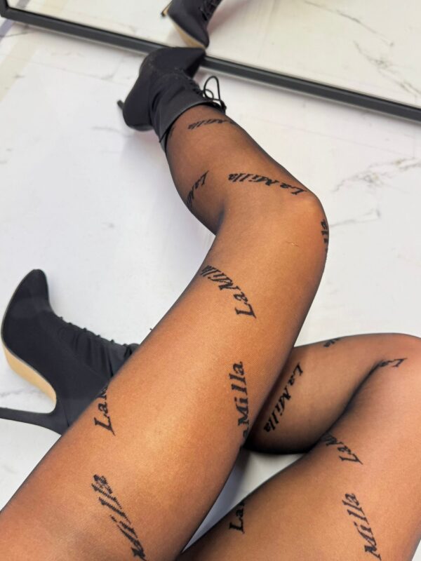 RAJSTOPY LOGOWANE LA MILLA CZARNE JESIEŃ